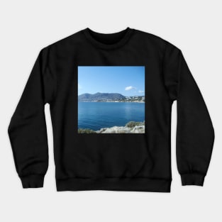 Summer Sunset In Crete sightseeing trip photography from city scape Crete Greece summer day by the beach Crewneck Sweatshirt